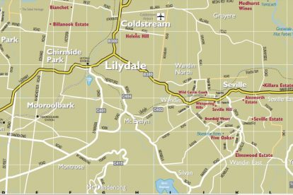 Yarra Valley Map - Tourist & Wine Region Maps, Victoria