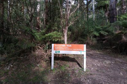 La La Falls Walking Track Map Warburton Victoria