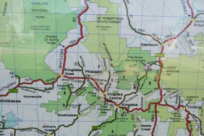 Kinglake National Park - Camping & Walking Tracks Map